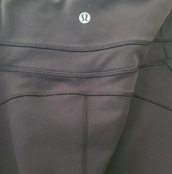 Lululemon Groove Nulu High Rise Flare Pant Black Leggings Size 12 - Picture 1 of 5